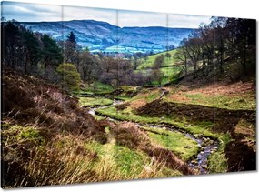 Vászonkép 100x70 Hegyi táj Patak