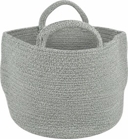 Tárolókosár fogantyúkkal COTTON HAVEN 35x35 cm - több színben Termék színe: Růžovohnědá
