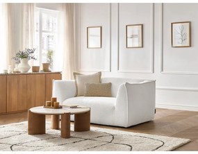 Fehér buklé kanapé 170 cm Giorgia – Bobochic Paris