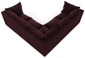 Borvörös sarokkanapé Manao – Makamii