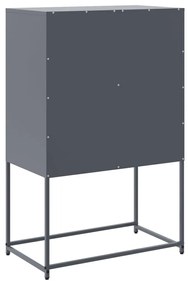 antracitszürke acél magasszekrény 68,5 x 38,5 x 107 cm