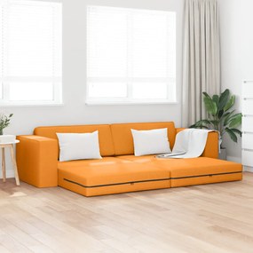 Faliszófa Ágy 2-az-1 Sötét Sárga 245x150x60.5 cm Szövet