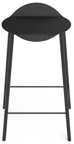 Fekete bőr bárszék Flamingo Bull – LIND DNA