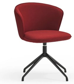 Borvörös kárpitozott étkezőfotel szett 2 db-os Add – Teulat