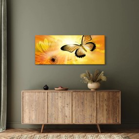 Kép - Sárga pillangó virággal (120x50 cm)