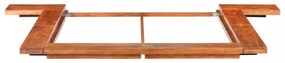 Japán stílusú tömör akácfa futon ágykeret 140 x 200 cm