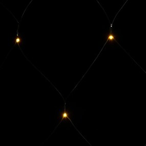 kültéri hálós meleg fehér karácsonyi világítás 306 LED 3 x 3 m