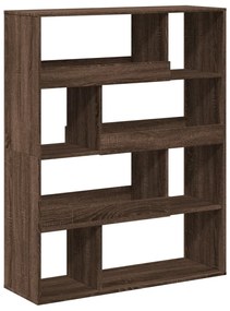 barna tölgy színű szerelt fa térelválasztó 100 x 33 x 125,5 cm