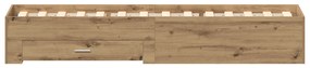 Ágykeret Artisan Tölgy 90x200 cm Műanyag Wood