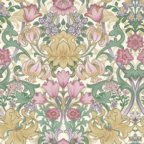 Holden Decor Tales of the Manor Fleurmont krém damaszt mintás vlies tapéta – 91902