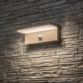 Rabalux 77220 - ZARAGOZA LED kültéri fali lámpa érzékelővel 9W/230V IP54 bézs