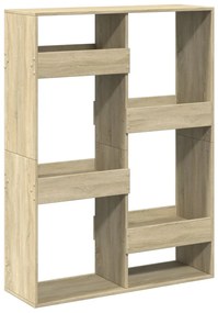 sonoma tölgy színű szerelt fa könyvespolc 100 x 33 x 135 cm