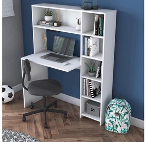 RANI munkapad polccal, 113,2x141,8 cm, fehér