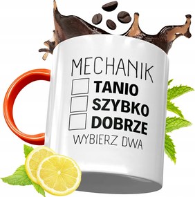 Narancssárga Bögre Szerelőnek Tökéletes Ajándék fényképes nyomtatással