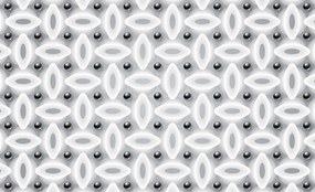 Fotótapéta flizelin Geometriai mozaik ovális sakktábla 254x184 +ragasztó