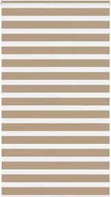 vidaXL zebrafüggönnyel homokbarna szövetszélesség 120,9 cm poliészter