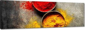 Vászonkép 120x40 Színes fűszerek tál