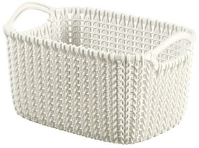 Knit fehér tárolókosár, 3 l - Curver