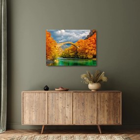 Üveg kép - Konitsa híd (70x50 cm)