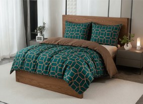 Mikroszálas flanel ágyneműhuzat KERNAL zöld Ágyneműhuzat mérete: 2 db 70 x 90 cm | 200 x 220 cm