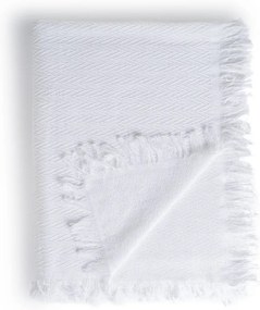 Fehér újrahasznosított pamut ágytakaró 260x280 cm Spike – Ixia