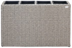 Casaria® Virágcserép - 95 x 27 x 60 cm - krém