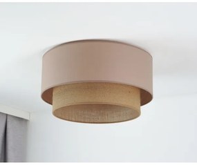 Duolla - Mennyezeti lámpa BOHO 1xE27/15W/230V átm. 45 cm bézs/barna