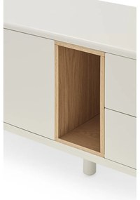 Krémszínű TV-állvány 180x56x40 cm Corvo – Teulat