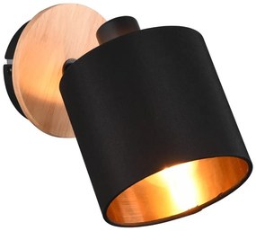 Fekete-natúr színű spotlámpa ø 12 cm Tommy – Trio