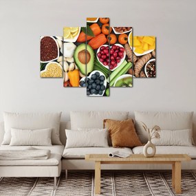 Kép - Egészséges ételek (150x105 cm)