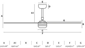 FARO 33816-20 - LED Mennyezeti ventilátor PUNT LED/18W/230V Wi-Fi bézs/fehér + távirányító