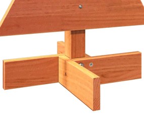 viaszbarna tömör fenyőfa karácsonyfa-dekoráció 60 cm