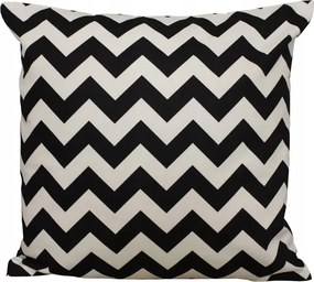 Ágyneműhuzat 40x40 fekete fehér Cikk-cakk Keskeny