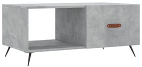 Betonszürke szerelt fa dohányzóasztal 90 x 50 x 40 cm