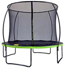 Trambulin 312cm + beltéri védőháló + lépcsők Green