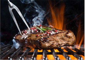 Egy sült steak képe (üvegen) (70x50 cm)