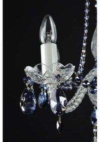Wranovsky JWZ102052101 - Kristály csillár láncon DE LUXE 5xE14/40W/230V