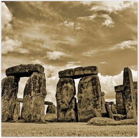 Poszterek 100x100 Stonehenge szépia