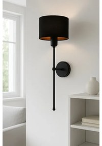 Fali lámpa MADELA 1xE14/40W/230V fekete