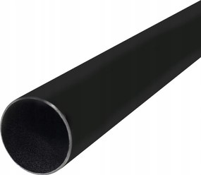 FĂ©m RĂșd CsĆ fĂŒggönykarnis rĂșdhoz, ĂĄtmĂ©rĆ 25 mm, Fekete Matt, 180 cm, fĂ©m csĆ, pĂĄlca