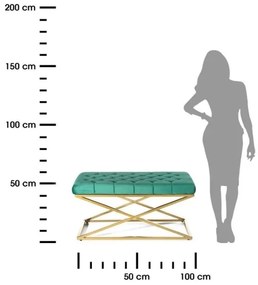 Steppelt pad SALIBA 50x97 cm arany/zöld