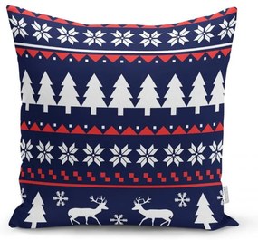 Karácsonyi mintás textil párnahuzat 43x43 cm – Mila Home