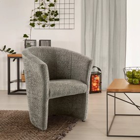 Klub fotel, szürkésbézs Taupe Coral anyag, CUBA