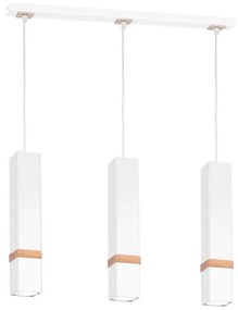 Csillár zsinóron VIDAR 3xGU10/25W/230V fehér