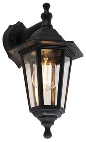 Okos kültéri fali lámpa fekete IP44, beleértve a Wifi ST64-et - New Haven