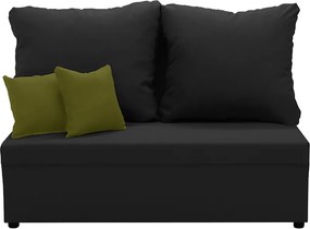 TOMI2 Kétszemélyes kinyitható kanapé Fekete/zöld