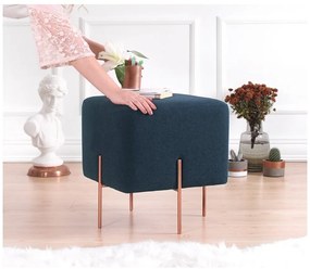 Sötétkék puff Copper – Artie