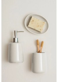 Fehér kő fürdőszobai kiegészítő szett Moon – Premier Housewares