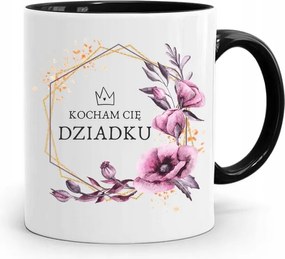 Fekete Bögre Nagypapa Napjára Szeretlek Nagypapa Nyomtatott Fényképpel