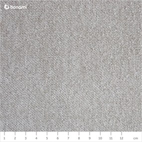 Bézs kárpitozott franciaágy ágyráccsal 180x200 cm Noira Slim – Bonami Selection